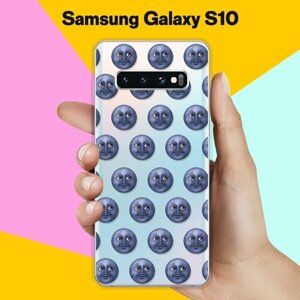 Силиконовый чехол Луна на Samsung Galaxy S10