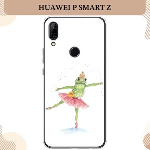 Силиконовый чехол "Лягушка-балерина" на Huawei P Smart Z/Honor 9X / Хуавей P smart Z /Хонор 9Х