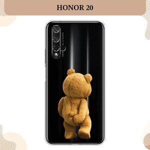 Силиконовый чехол "Медвежья спина" на Honor 20 / Хонор 20, прозрачный