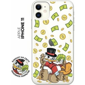 Силиконовый чехол на Apple iPhone 11 / Эпл Айфон 11 с рисунком "Rich Scrooge"