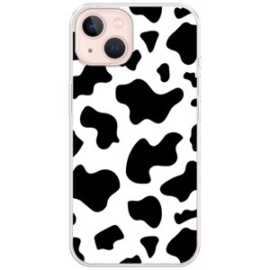 Силиконовый чехол на Apple iPhone 13 / Айфон 13 Пятна коровы