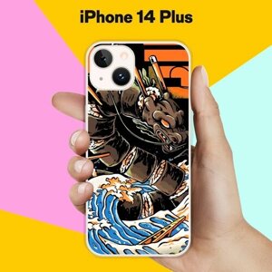 Силиконовый чехол на Apple iPhone 14 Plus Суши / для Эпл Айфон 14 Плюс