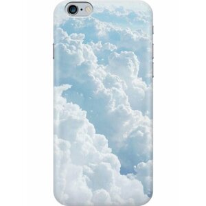 Силиконовый чехол на Apple iPhone 6S Plus / 6 Plus / Эпл Айфон 6 Плюс / 6с Плюс с рисунком "Кучевые облака"