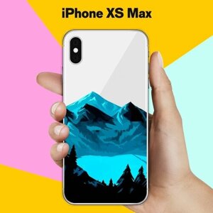 Силиконовый чехол на Apple iPhone XS Max Горное озеро / для Эпл Айфон Икс С Макс