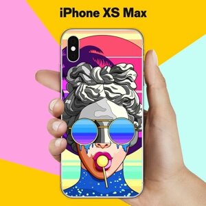 Силиконовый чехол на Apple iPhone XS Max Очки / для Эпл Айфон Икс С Макс