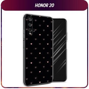 Силиконовый чехол на Honor 20/Huawei Nova 5T / Хонор 20/Хуавей Нова 5Т "Чехол с сердечками"