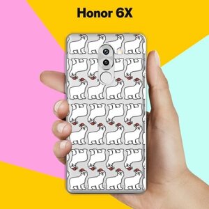 Силиконовый чехол на Honor 6X Белые медведи / для Хонор 6 Икс