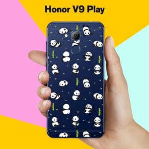 Силиконовый чехол на Honor V9 Play Панды / для Хонор Ви 9 Плэй