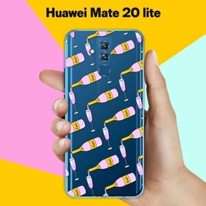 Силиконовый чехол на Huawei Mate 20 lite Бокал / для Хуавей Мейт 20 Лайт