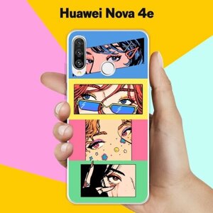 Силиконовый чехол на Huawei nova 4e 4 кадра / для Хуавей Нова 4е