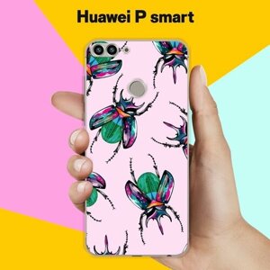 Силиконовый чехол на Huawei P Smart Жуки / для Хуавей Пи Смарт