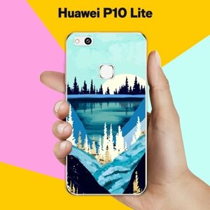 Силиконовый чехол на Huawei P10 Lite Пейзаж 10 / для Хуавей П10 Лайт