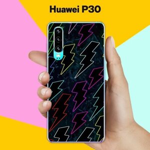 Силиконовый чехол на Huawei P30 Молнии 7 / для Хуавей П30