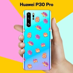 Силиконовый чехол на Huawei P30 Pro Ежики / для Хуавей П30 Про