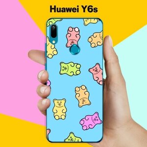 Силиконовый чехол на Huawei Y6s Мишки / для Хуавей У6с