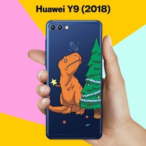 Силиконовый чехол на Huawei Y9 (2018) Звезда на елку / для Хуавей У9 2018