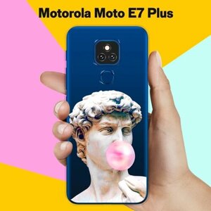 Силиконовый чехол на Motorola Moto E7 Plus Давид / для Моторола Мото Е7 Плюс