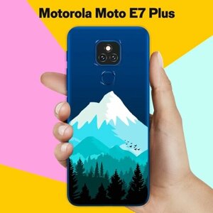 Силиконовый чехол на Motorola Moto E7 Plus Снежная гора / для Моторола Мото Е7 Плюс