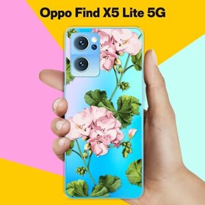 Силиконовый чехол на Oppo Find X5 Lite 5G Пионы / для Оппо Файнд Икс 5 Лайт 5 Джи