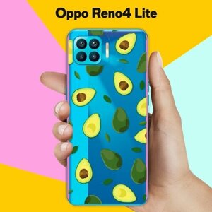 Силиконовый чехол на Oppo Reno4 Lite Авокадо / для Оппо Рено 4 Лайт