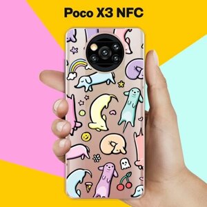Силиконовый чехол на Poco X3 NFC Собаки / для Поко Икс 3