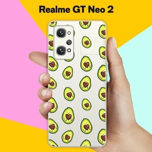 Силиконовый чехол на Realme GT Neo 2 Авокадо / для Реалми ДжиТи Нео 2