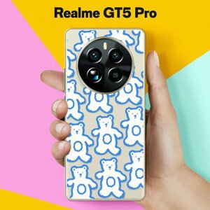 Силиконовый чехол на Realme GT5 Pro Мишки / для Реалми ДжиТи 5 Про