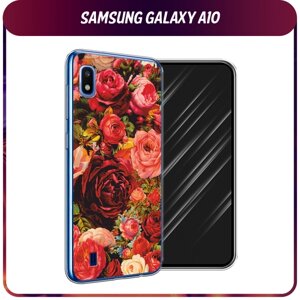 Силиконовый чехол на Samsung Galaxy A10 / Самсунг Галакси А10 "Розы винтажные"