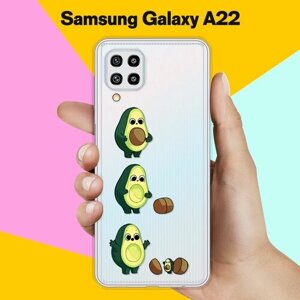 Силиконовый чехол на Samsung Galaxy A22 Авокадо из авокадо / для Самсунг Галакси А22