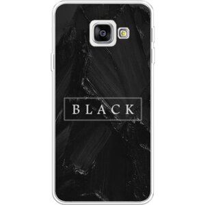 Силиконовый чехол на Samsung Galaxy A3 2016 / Самсунг Галакси А3 2016 Black цвет
