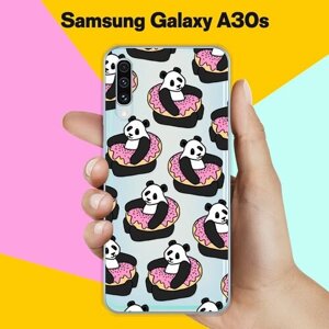 Силиконовый чехол на Samsung Galaxy A30s Панды / для Самсунг Галакси А30с