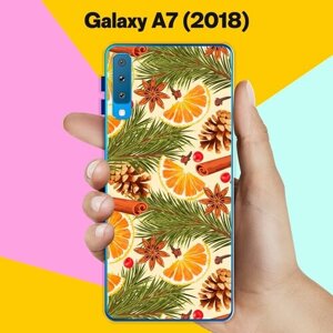 Силиконовый чехол на Samsung Galaxy A7 (2018) Новогоднее настроение / для Самсунг Галакси А7 2018