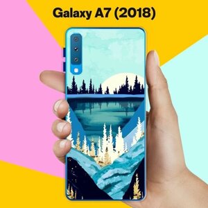 Силиконовый чехол на Samsung Galaxy A7 (2018) Пейзаж 10 / для Самсунг Галакси А7 2018