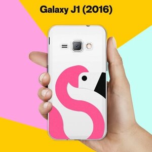 Силиконовый чехол на Samsung Galaxy J1 (2016) Фламинго / для Самсунг Галакси Джей 1 (2016)
