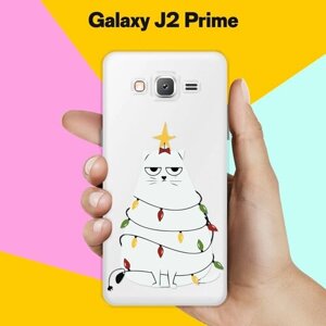 Силиконовый чехол на Samsung Galaxy J2 Prime Грустная ёлка / для Самсунг Галакси Джей 2 Прайм