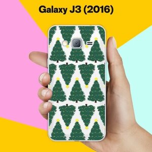 Силиконовый чехол на Samsung Galaxy J3 (2016) Ёлки / для Самсунг Галакси Джи 3 2016