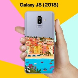 Силиконовый чехол на Samsung Galaxy J8 (2018) Пляж / для Самсунг Галакси Джи 8 2018