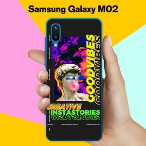 Силиконовый чехол на Samsung Galaxy M02 Набор 10 / для Самсунг Галакси М02