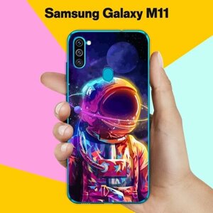 Силиконовый чехол на Samsung Galaxy M11 Астронавт 10 / для Самсунг Галакси М11