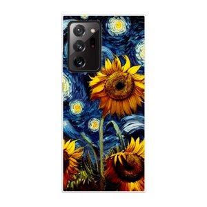 Силиконовый чехол на Samsung Galaxy Note 20 Ultra / Самсунг Галакси Ноте 20 Ультра "Цветы Ван Гога"