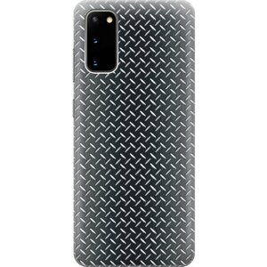 Силиконовый чехол на Samsung Galaxy S20, Самсунг С20 с принтом "Металлическая пластина"