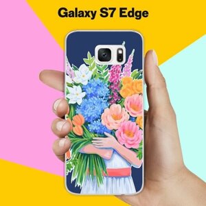 Силиконовый чехол на Samsung Galaxy S7 Edge Букет цветов / для Самсунг Галакси С7 Едж