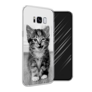 Силиконовый чехол на Samsung Galaxy S8 / Самсунг Галакси S8 "Подмигивающий котенок"