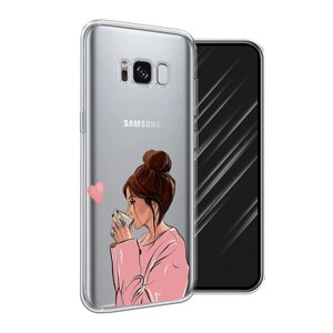 Силиконовый чехол на Samsung Galaxy S8 / Самсунг Галакси S8 "Приготовлено с любовью", прозрачный