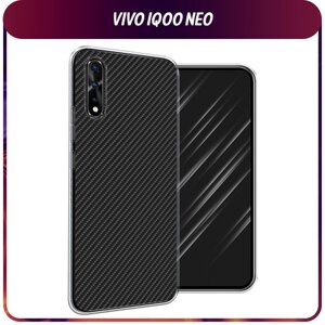 Силиконовый чехол на Vivo iQOO Neo/V17 Neo / Виво iQOO Neo/V17 Neo "Черный карбон"