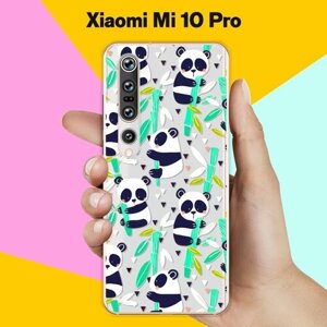 Силиконовый чехол на Xiaomi Mi 10 Pro Панда / для Сяоми Ми 10 Про