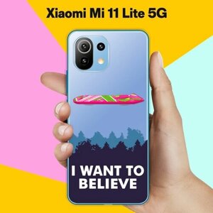 Силиконовый чехол на Xiaomi Mi 11 Lite 5G I want / для Сяоми Ми 11 Лайт 5 Джи