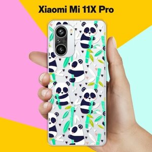Силиконовый чехол на Xiaomi Mi 11X Pro Панда / для Сяоми Ми 11 Икс Про