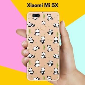 Силиконовый чехол на Xiaomi Mi 5X Панды / для Сяоми Ми 5 Икс