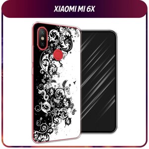 Силиконовый чехол на Xiaomi Mi 6X/A2 / Сяоми Mi 6X/A2 "Черно белый узор"